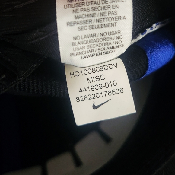 Nike Ken Griffey Jr Swingman Logo Vintage Black & Blue Adjustable Snapback Hat - Picture 8 of 11